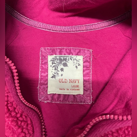 Vintage Pink Sherpa Zip-Up - Picture 3 of 3